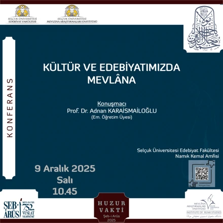 Şeb-i Arus 752. Vuslat Yıl Dönümü Etkinlikleri